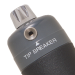 The built-in tip breaker incorporates a diamond edge for maximum durability that cuts the surface of the detector tube.