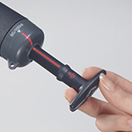 The pump piston has been designed with a smaller diametre so that the handle can be pulled out with even less effort.