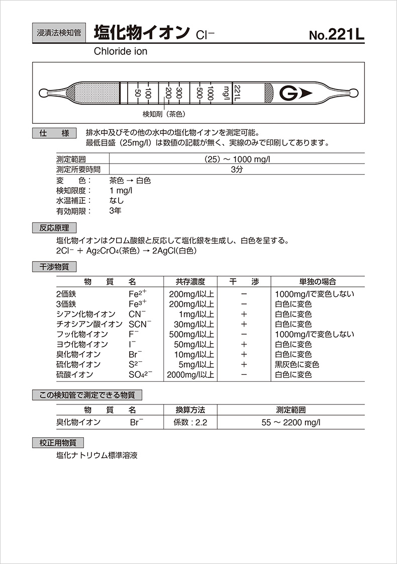 液体検知管個別仕様の図