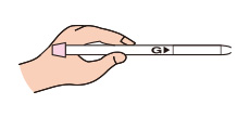 After sampling (30min.) has been completed, the detector tube is removed and the scale is read at the discolouration layer. (If the presence of acetaldehyde should cause the colour demarcation to be unclear, take a reading at the tip of the discolouration, and in the middle of the distinctly discoloured segment). 